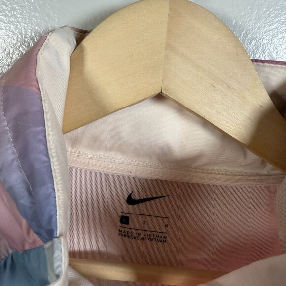 NIke Shield Flash Hooded Windbreaker Running Jacket Large Guava Ice Packable - Picture 5 of 15